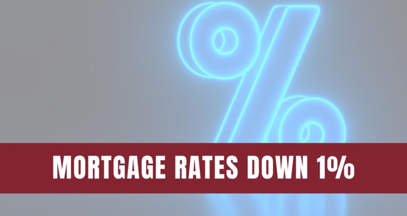 Mortgage Rates Down a Full Percent from Recent High